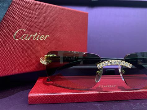 cartier glasses diamonds